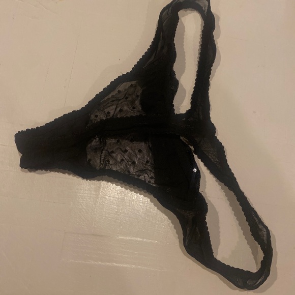 Victoria's Secret Black Sequin Panties - Picture 3 of 6